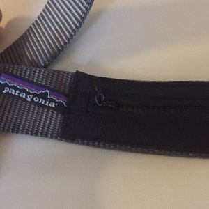 Gray Patagonia money belt, 40 inches long